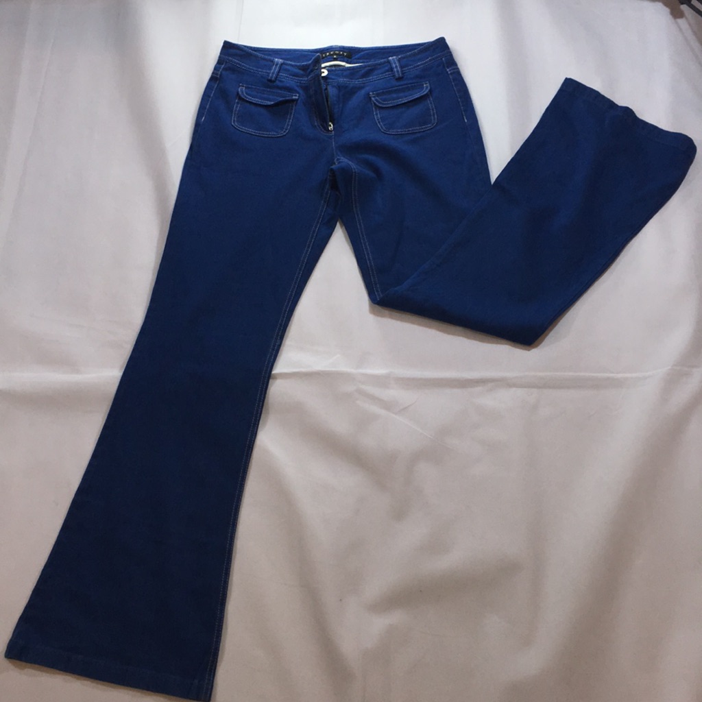 Theory Denim Flare Leg Stretch Denim Jeans Nwot